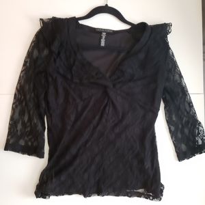 Black Apostrophe Blouse